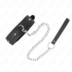 KINK - NASZYJNIK ZE SMYCZA 65 CM 1 PIERSCIEN REGULOWANY 38-49 CM X 5 CM