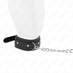 KINK - NASZYJNIK ZE SMYCZA 65 CM 1 PIERSCIEN REGULOWANY 38-49 CM X 5 CM