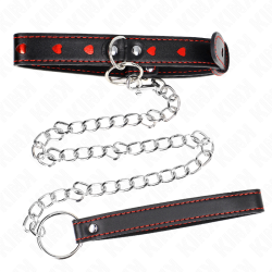KINK - NASZYJNIK Z PASKIEM 65 CM SERCE 52,5 X 2,5 CM