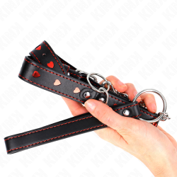 KINK - NASZYJNIK Z PASKIEM 65 CM SERCE 52,5 X 2,5 CM