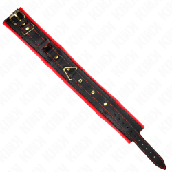 KINK - NASZYJNIK Z PASKIEM Z IMITACJI SKÓRY MODEL 2 REGULOWANY 37-54 CM X 3 CM