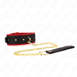 KINK - OBROZA Z GLADKIEJ TKANINY SMYCZ REGULOWANA 33-48 CM X 5,7 CM