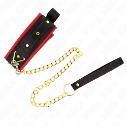 KINK - OBROZA Z GLADKIEJ TKANINY SMYCZ REGULOWANA 33-48 CM X 5,7 CM