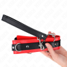 KINK - MODEL PODSTAWOWY OBROZA ZE SMYCZA 65 CM MODEL 3 CZERWONY 53 X 5 CM