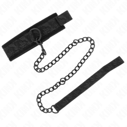 KINK - MODEL PODSTAWOWY OBROZA ZE SMYCZA 77 CM MODEL 5 REGULOWANA 34-54 CM X 5 CM