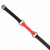 KINK - KOSTEK Z PASKIEM ZE SKÓRY CZERWONY REGULACJA 41-57 CM