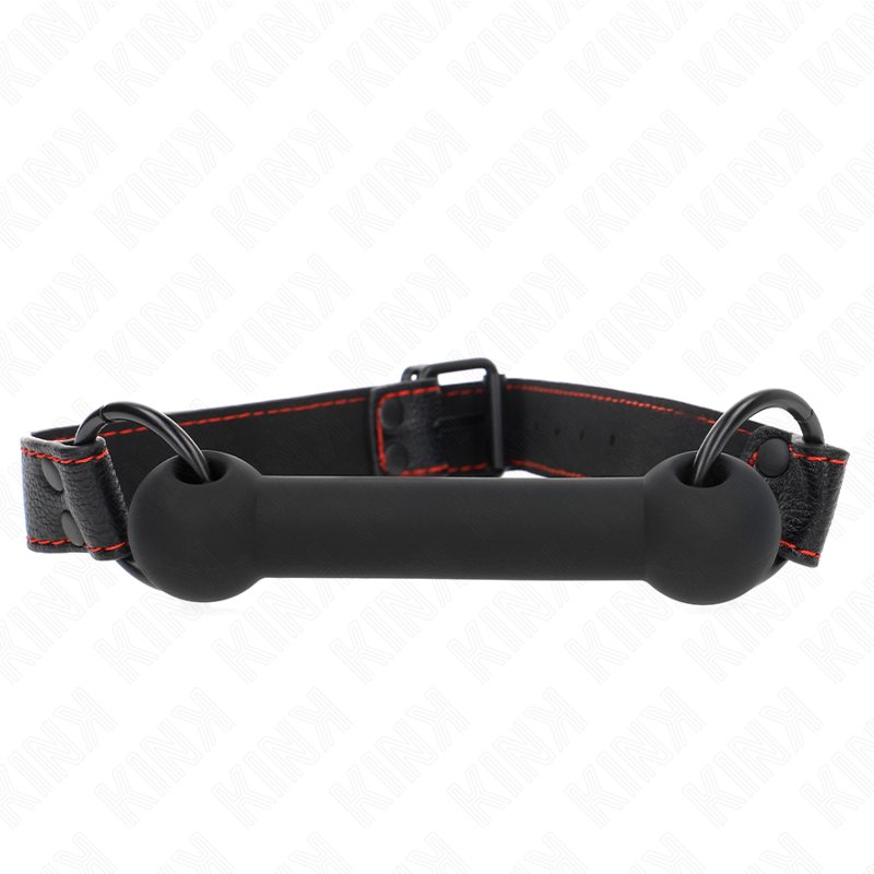 KINK - KOSTEK Z PASKIEM SKÓRZANYM CZARNY REGULOWANY 41-57 CM