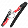 KINK - GAG Z WIELOMA O-RINGAMI 4 / 4,8 CM CZERWONY 38 X 56 CM