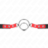 KINK - GAG COM MÚLTIPLOS O-RINGS 4 / 4,8 CM VERMELHO 38 X 56 CM
