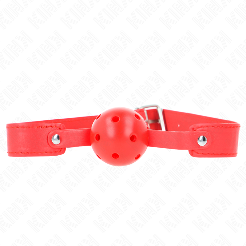 KINK - CZERWONA PILKA ODDYCHAJACA 4,5 CM GAG 65 x 2,5 CM