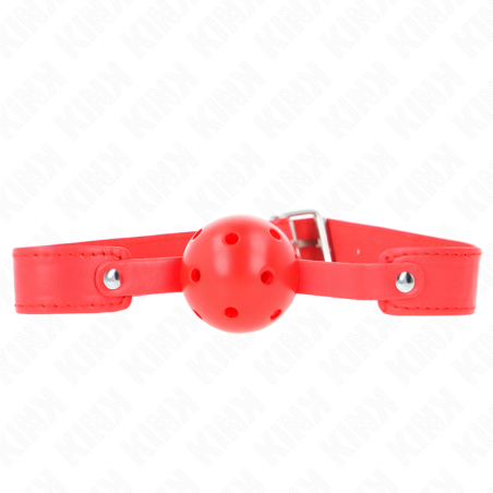 KINK - CZERWONA PILKA ODDYCHAJACA 4,5 CM GAG 65 x 2,5 CM