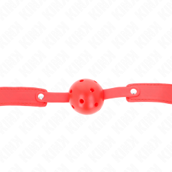 KINK - ROTER ATMUNGSAKTIVER BALL 4,5 CM Knebel 65 x 2,5 CM