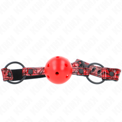 KINK - KULKA WZÓR DIAMENTOWY 4,5 CM GAG MODEL 1 64,5 CM REGULOWANA 42-60 CM