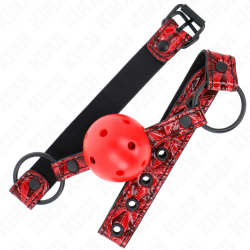 KINK - KULKA WZÓR DIAMENTOWY 4,5 CM GAG MODEL 1 64,5 CM REGULOWANA 42-60 CM