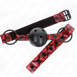 KINK - KULKA WZÓR DIAMENTOWY 4,5 CM GAG MODEL 2 64,5 CM REGULOWANA 42-60 CM