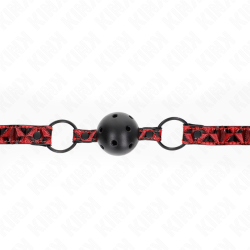 KINK - KULKA WZÓR DIAMENTOWY 4,5 CM GAG MODEL 2 64,5 CM REGULOWANA 42-60 CM