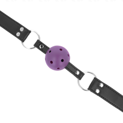 KINK - ODDYCHAJACA PILKA 4 CM KLEJK Z PODWÓJNYM NITEM FIOLETOWY 62,5 x 2,5 CM Z REGULACJA 42-58 CM