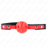KINK - RED HOLLOW TWARDA PILKA 4 CM GAG CZARNY PASEK 60 x 2 CM REGULACJA 37-52 CM