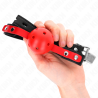 KINK - RED HOLLOW TWARDA PILKA 4 CM GAG CZARNY PASEK 60 x 2 CM REGULACJA 37-52 CM