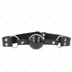 KINK - MIEKKA I SOLIDNA PILKA 4 CM GAG Z PASKIEM SKÓRZANYM 62 x 2,5 CM Z REGULACJA 42-58 CM