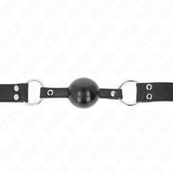 KINK - MIEKKA I SOLIDNA PILKA 4 CM GAG Z PASKIEM SKÓRZANYM 62 x 2,5 CM Z REGULACJA 42-58 CM