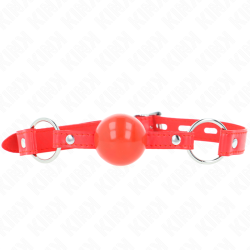 KINK - KULKA TPE 4 CM Z ZAMKIEM ROJO 60 x 2 CM