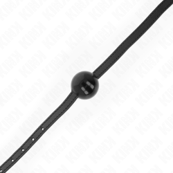 KINK - CZARNA POJEDYNCZA SOLIDNA PILKA 4 CM GAG 65 x 1,5 CM