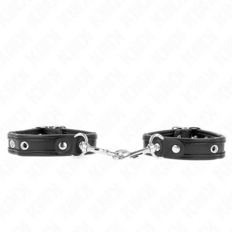 KINK - MINI CZARNE OPASKI NA NADGARSTKI Z REGULACJA 16-22 CM X 2 CM