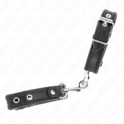 KINK - MINI CZARNE OPASKI NA NADGARSTKI Z REGULACJA 16-22 CM X 2 CM