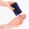KINK - PUNHOS DE RENDA DE VELUDO CURTO E BIND DE NYLON ROXO / PRETO 23 X 6,5 CM
