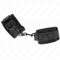 KINK - MANKIETY POKRYTE CIEMNA KORONKA NEOPREN REGULOWANY CZARNY 20-29 CM X 5 CM