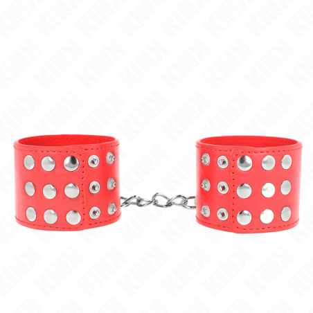 KINK - ZAPIECIE NA NADGARSTKI CZERWONE REGULACJA 19-24 CM X 5,5 CM