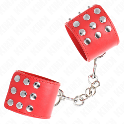 KINK - ZAPIECIE NA NADGARSTKI CZERWONE REGULACJA 19-24 CM X 5,5 CM
