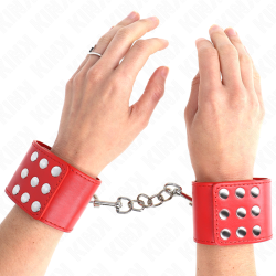 KINK - ZAPIECIE NA NADGARSTKI CZERWONE REGULACJA 19-24 CM X 5,5 CM