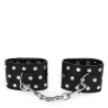 KINK - ZAPIECIE NA NADGARSTKI Z NAPEDEM PELEN NITÓW CZARNE REGULOWANE 19-24 CM X 5,5 CM