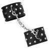 KINK - ZAPIECIE NA NADGARSTKI Z NAPEDEM PELEN NITÓW CZARNE REGULOWANE 19-24 CM X 5,5 CM
