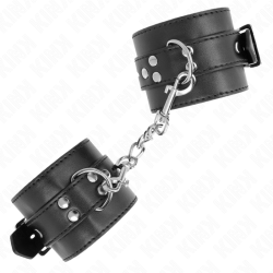 KINK - ZABEZPIECZNIK NA NADGARSTKI CZARNY Z CZARNYM PASEM Z REGULACJA 17-28 CM X 6 CM