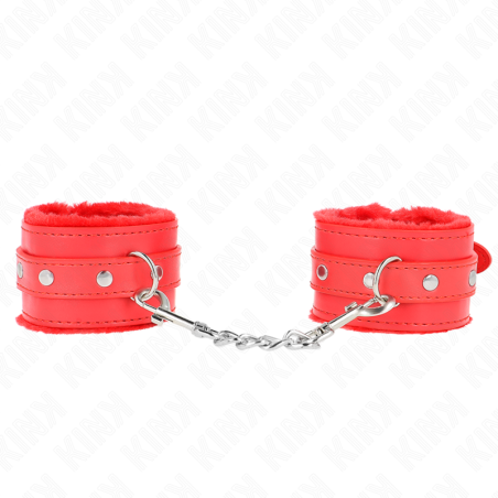 KINK - OKLADKI NA NADGARSTKI PREMIUM CZERWONE Z CZERWONYM PASEM Z REGULACJA 17-29 CM X 6 CM