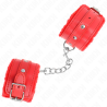 KINK - OKLADKI NA NADGARSTKI PREMIUM CZERWONE Z CZERWONYM PASEM Z REGULACJA 17-29 CM X 6 CM