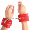 KINK - OKLADKI NA NADGARSTKI PREMIUM CZERWONE Z CZERWONYM PASEM Z REGULACJA 17-29 CM X 6 CM