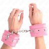 KINK - OKLADKI NA NADGARSTKI PREMIUM RÓZOWE Z RÓZOWYM PASEM Z REGULACJA 17-29 CM X 6 CM