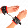 KINK - OKLADKI NA NADGARSTKI PREMIUM CZERWONE Z CZARNYM PASEM Z REGULACJA 17-29 CM X 6 CM