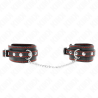 KINK - MALE OPTYCZKI NA NADGARSTKI CZARNE Z CZERWONA PODSZEWKA Z REGULACJA 14-24 CM X 3,5 CM