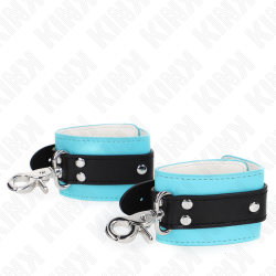 KINK - PREMIUM ZABEZPIECZACZE NA NADGARSTKI CZARNO-NIEBIESKIE Z REGULACJA 21-28 CM X 5,5 CM