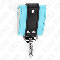KINK - PREMIUM ZABEZPIECZACZE NA NADGARSTKI CZARNO-NIEBIESKIE Z REGULACJA 21-28 CM X 5,5 CM