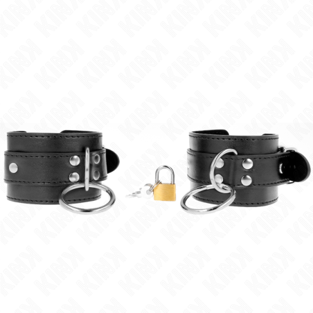KINK - O-RING ZABEZPIECZENIA NA NADGARSTKI CZARNE REGULOWANE 20-28 CM X 5,5 CM