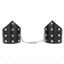 KINK - OPASKI NA REKE W STYLU BLACK POINT Z REGULACJA NA LANCUSZKU 17-23 CM X 8,5 CM