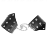 KINK - OPASKI NA REKE W STYLU BLACK POINT Z REGULACJA NA LANCUSZKU 17-23 CM X 8,5 CM