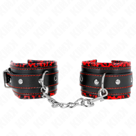KINK - ZABEZPIECZNIK NA NADGARSTKI CZERWONY / CZARNY Z REGULACJA 17-29 CM X 6 CM