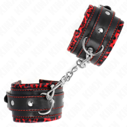 KINK - ZABEZPIECZNIK NA NADGARSTKI CZERWONY / CZARNY Z REGULACJA 17-29 CM X 6 CM